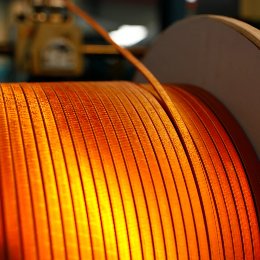 Fiberglass & Film Insulated Copper Flat Wire | Wrapped High Temperature Conductor